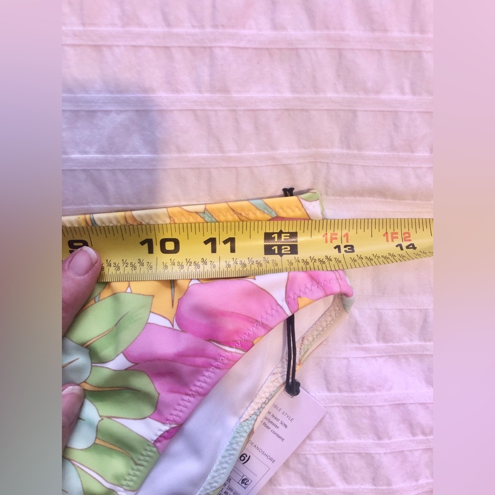 NWT Shade & Shore Floral Bikini Bottom High Cut size Small - Picture 5 of 5